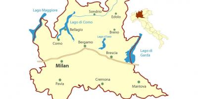 Karte no milānas lombardijas