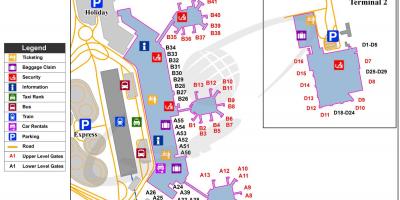 Milānas lidosta map
