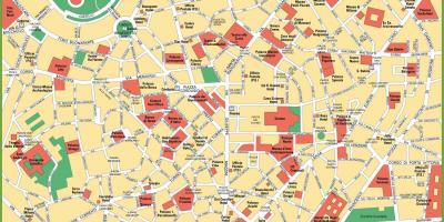 Milano city center karte