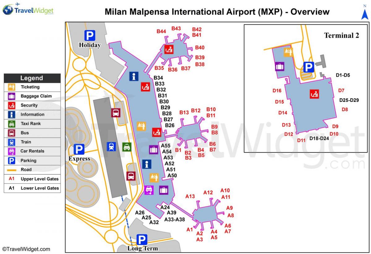 karte milānas lidostas un dzelzceļa stacijas