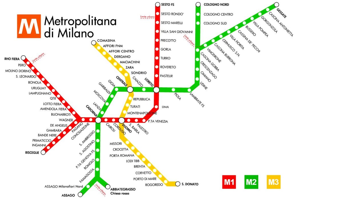 metro karte milano