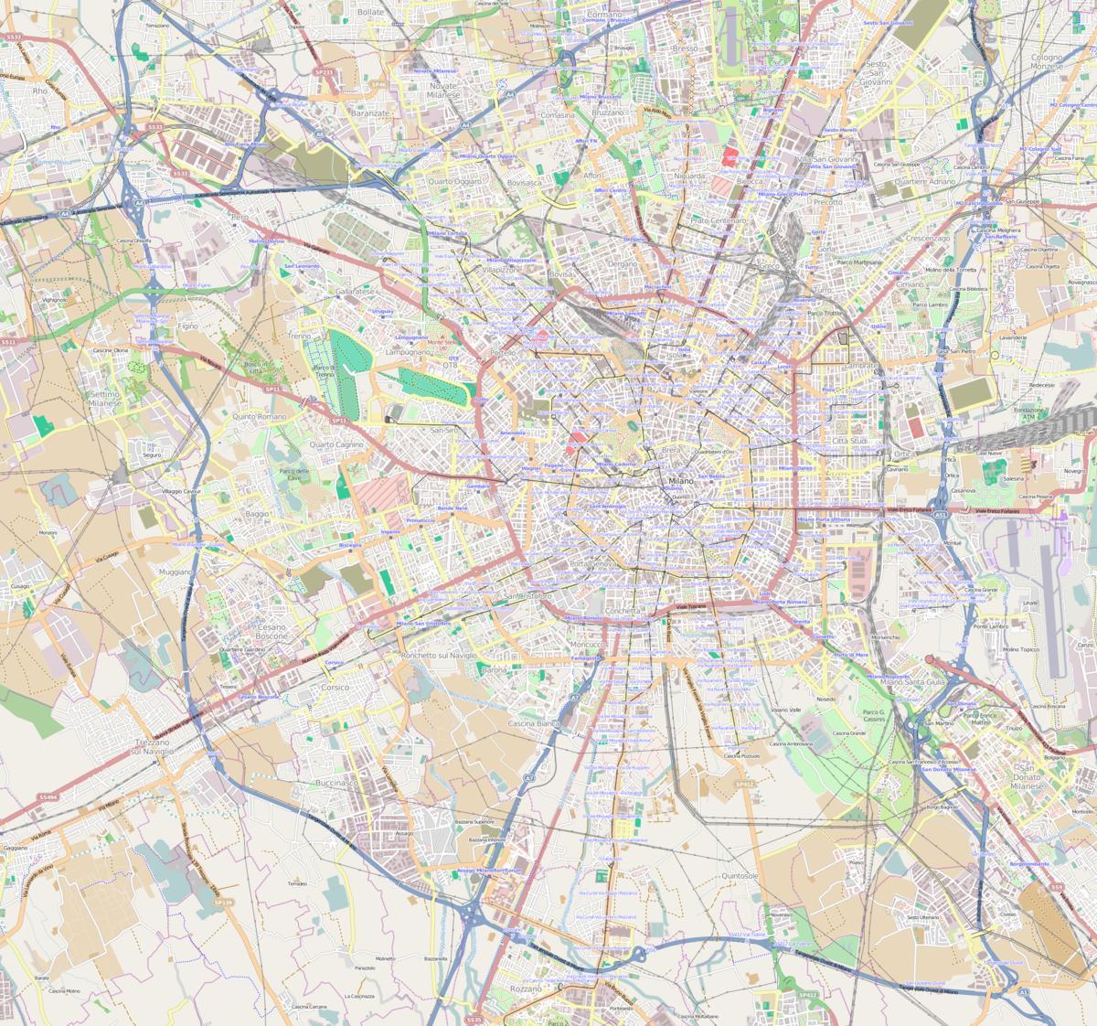 karte milano rogoredo dzelzceļa stacijas
