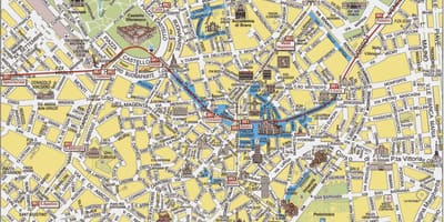 Milano itālija karte