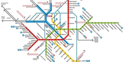 Milano caurules karte