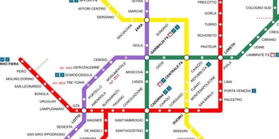 Milāna itālija dzelzceļa stacija map
